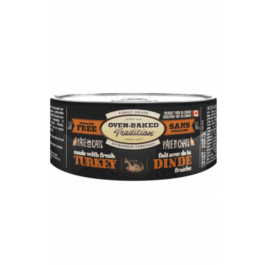 Oven Baked Tradition Wet Cat Food - Grain - Free Pate Turkey Canned - Toronto Pets