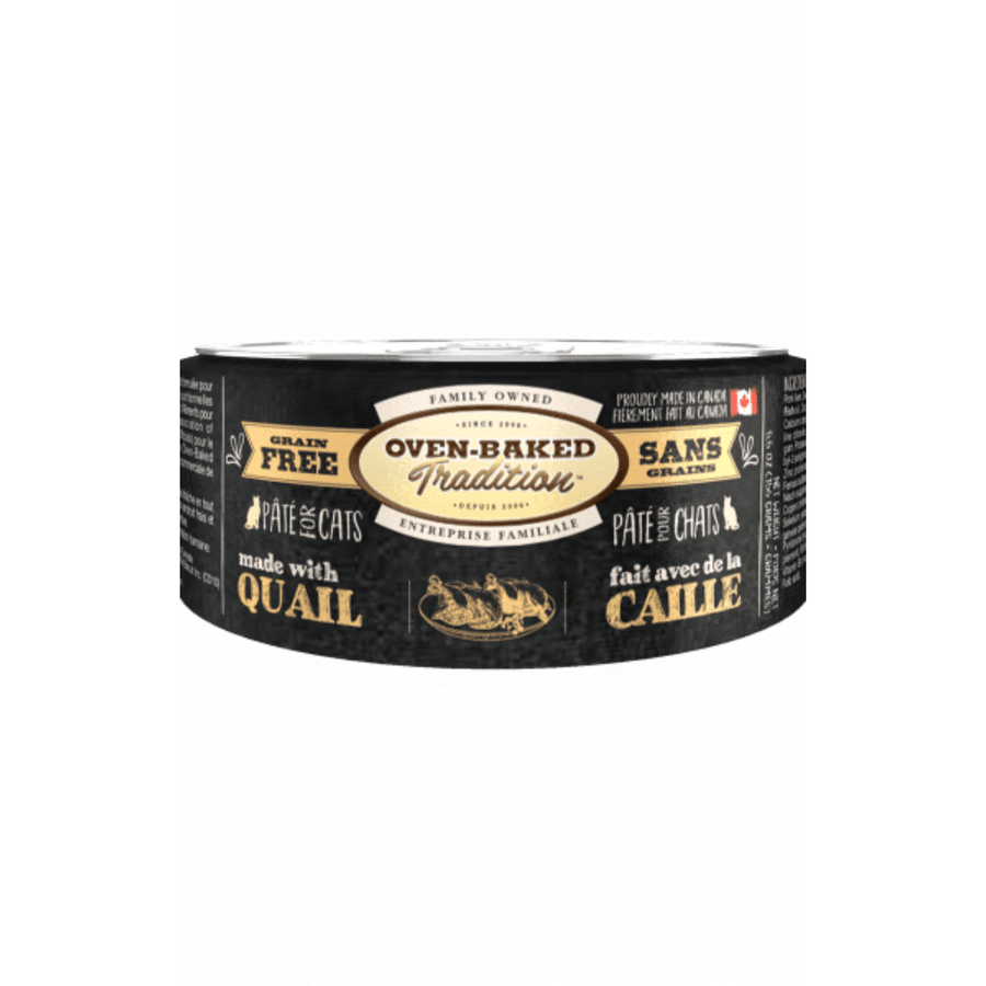 Oven Baked Tradition Wet Cat Food - Grain - Free Quail Pate Canned - Toronto Pets