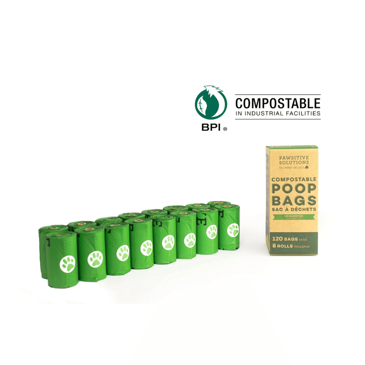 Pawsitive Solutions Pet Waste Bags - Unscented Compostable Poop Bags - Toronto Pets