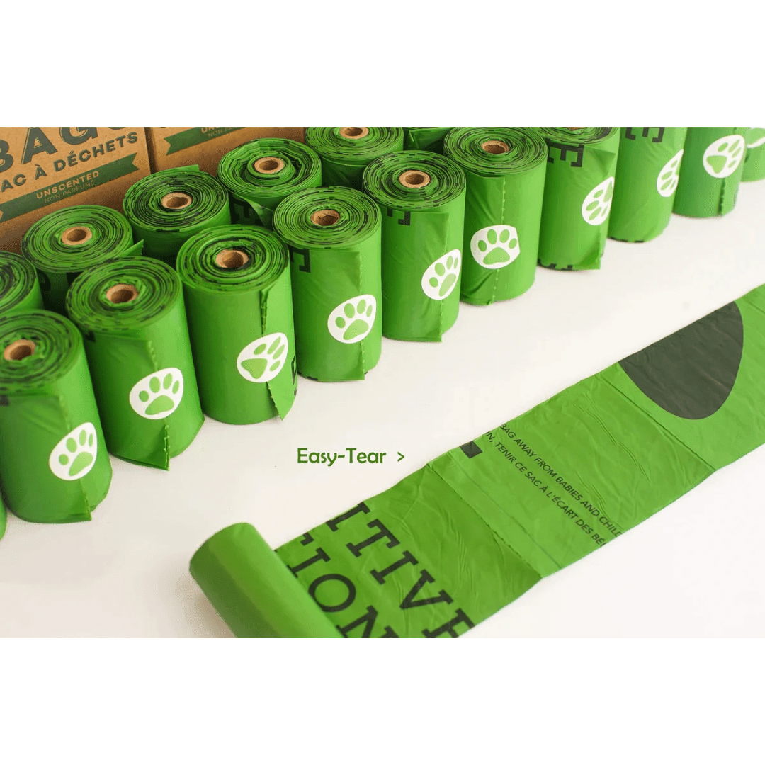 Pawsitive Solutions Pet Waste Bags - Unscented Compostable Poop Bags - Toronto Pets