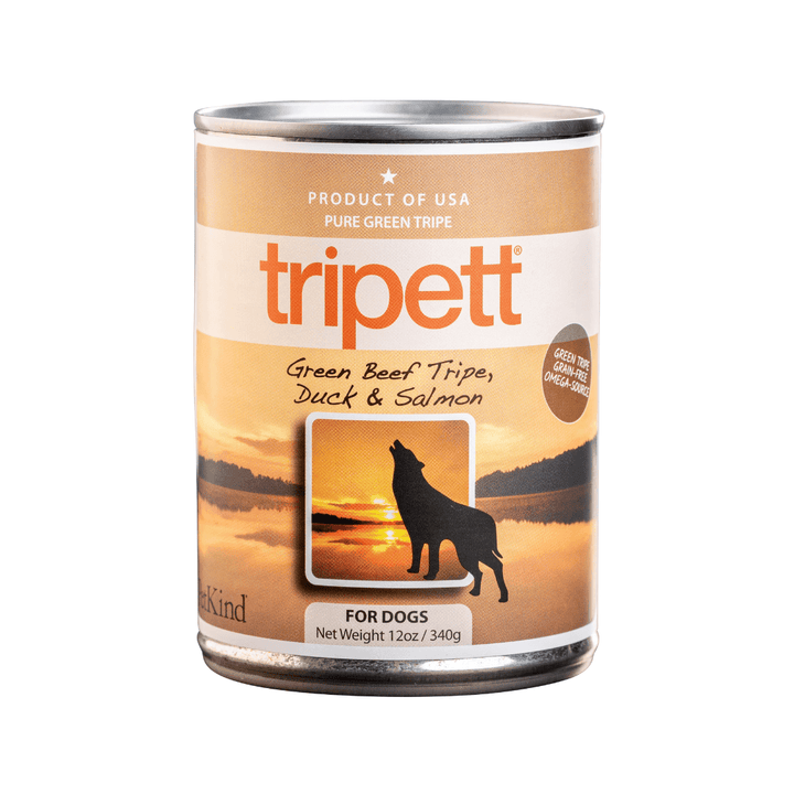 Pet Kind Wet Dog Food - Tripett Green Beef Tripe, Duck & Salmon Canned - Toronto Pets