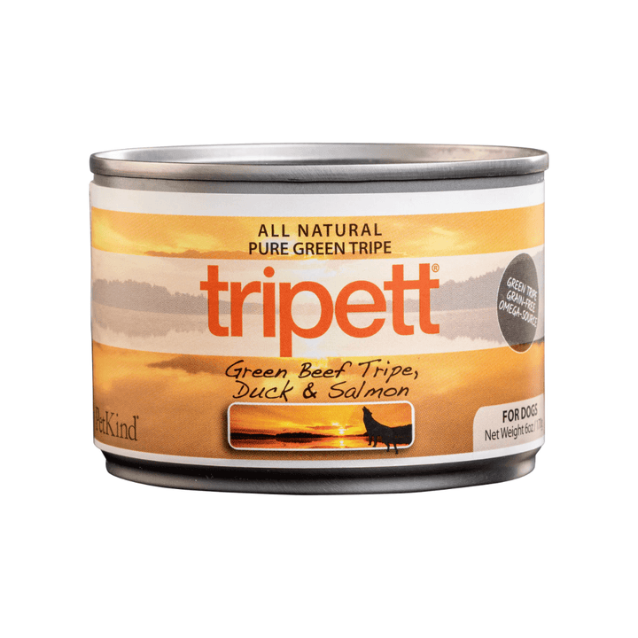 Pet Kind Wet Dog Food - Tripett Green Beef Tripe, Duck & Salmon Canned - Toronto Pets