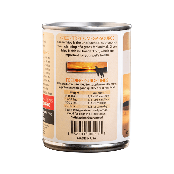 Pet Kind Wet Dog Food - Tripett Green Beef Tripe, Duck & Salmon Canned - Toronto Pets