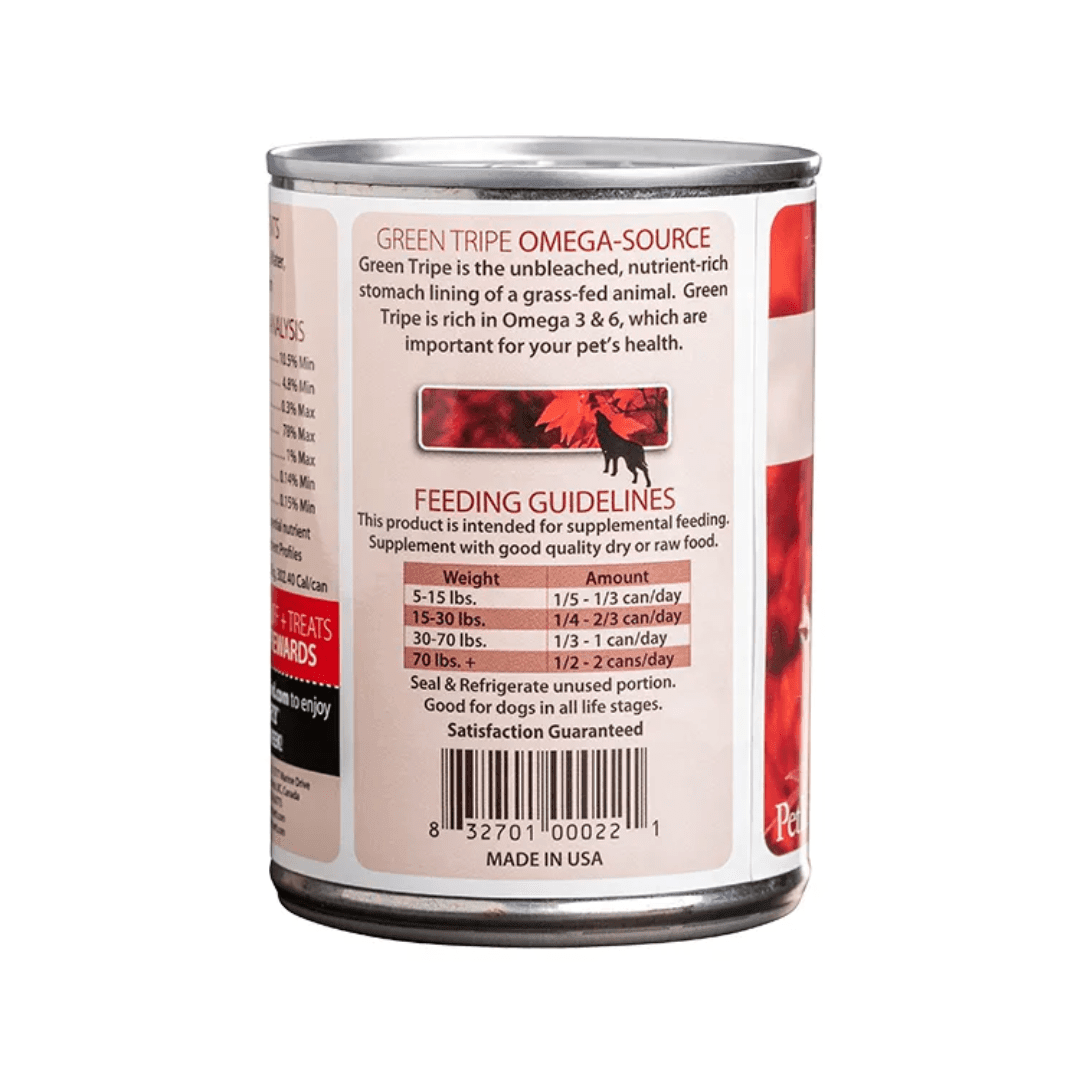 Pet Kind Wet Dog Food - Tripett Green Venison Tripe Canned - Toronto Pets