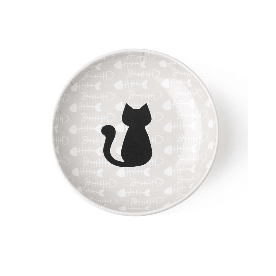 PetRageous Cat Bowls - Kitty & Fish Bone Saucer - Toronto Pets