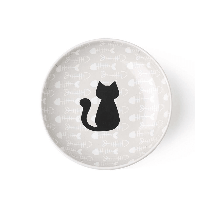 PetRageous Cat Bowls - Kitty & Fish Bone Saucer - Toronto Pets