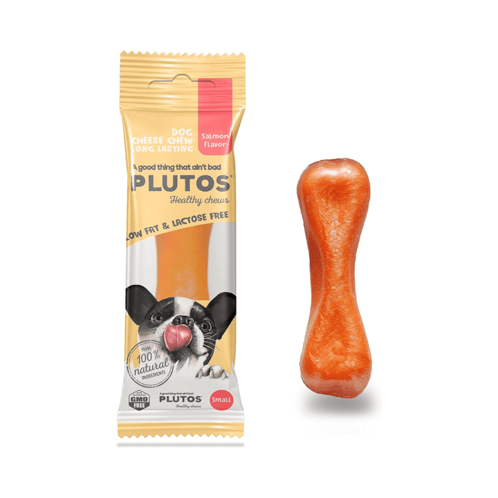 Plutos Dog Treats - Salmon and Cheese Healthy Chew - Toronto Pets