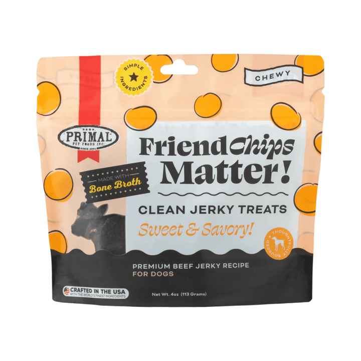 Primal Dog Treats - FriendChips Matter Beef Jerky Chips - Toronto Pets