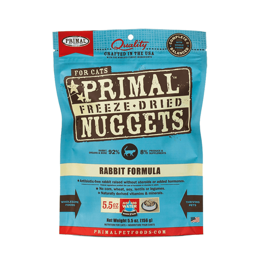 Primal Freeze - Dried Cat Food - Nugget Rabbit Formula - Toronto Pets