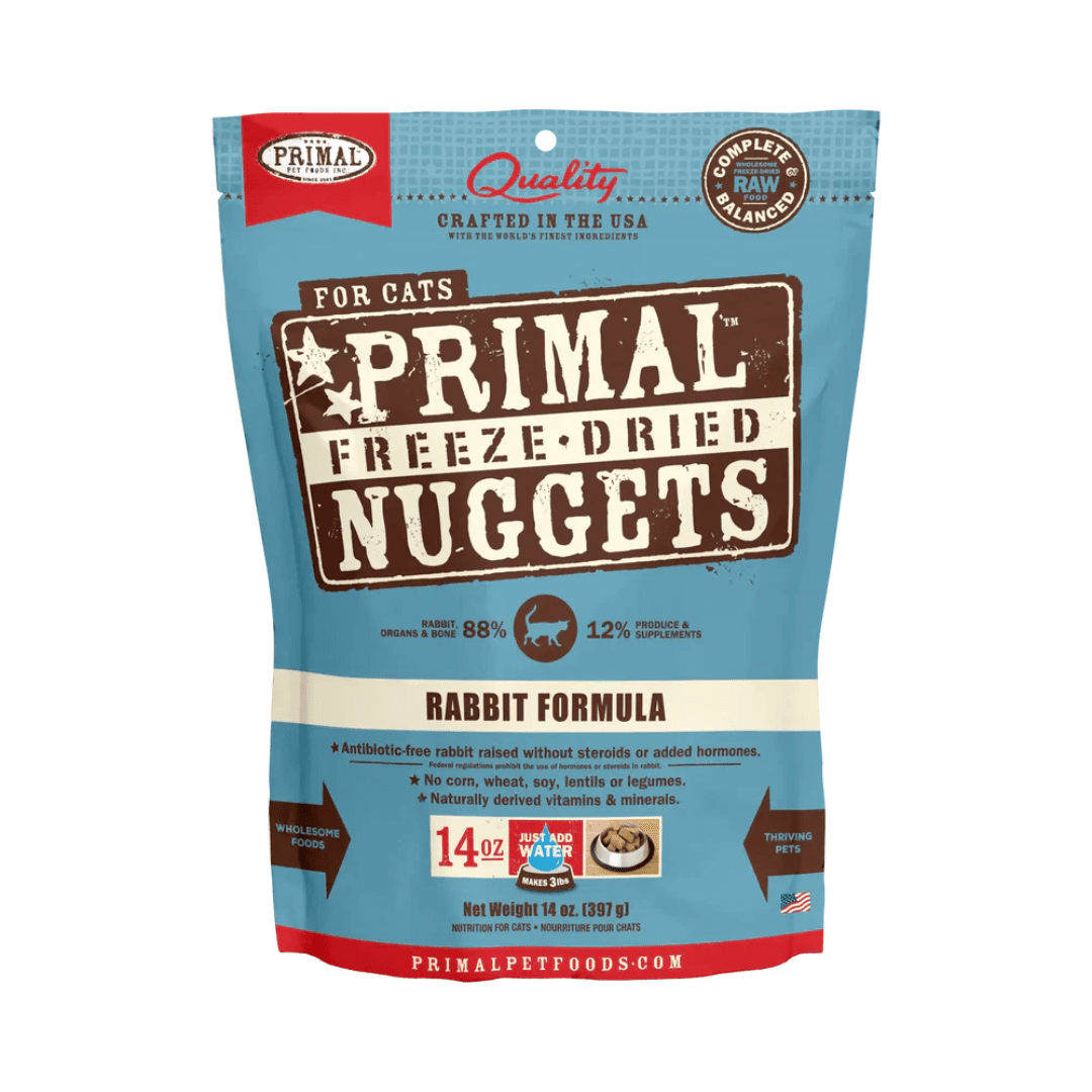 Primal Freeze - Dried Cat Food - Nugget Rabbit Formula - Toronto Pets