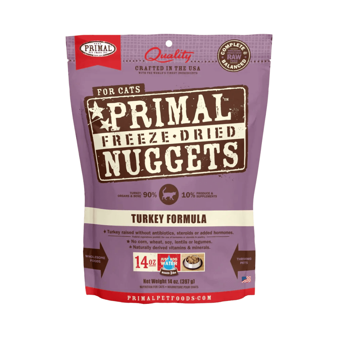 Primal Freeze - Dried Cat Food - Nuggets Turkey Formula - Toronto Pets