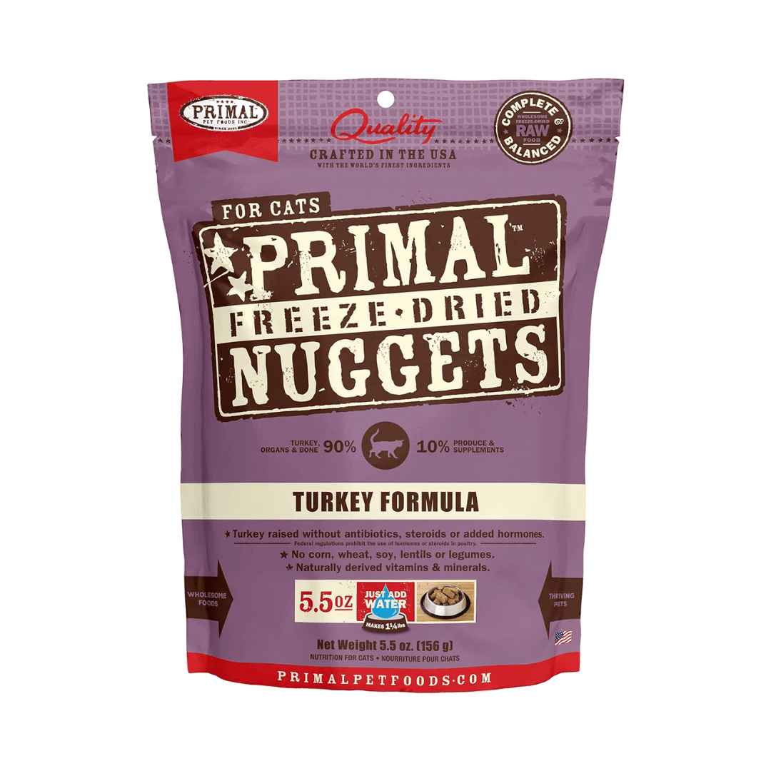 Primal Freeze - Dried Cat Food - Nuggets Turkey Formula - Toronto Pets