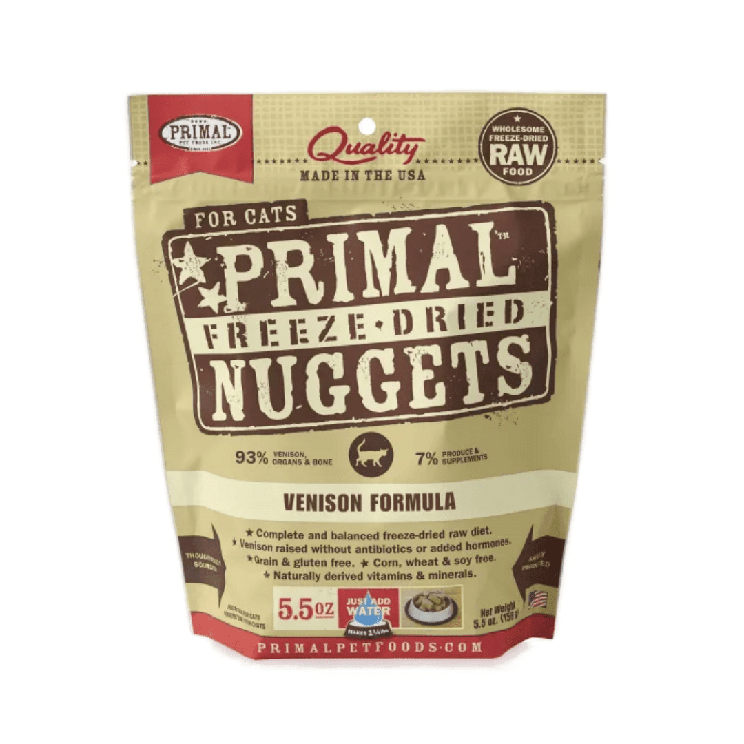 Primal Freeze - Dried Cat food - Nuggets Venison Formula - Toronto Pets