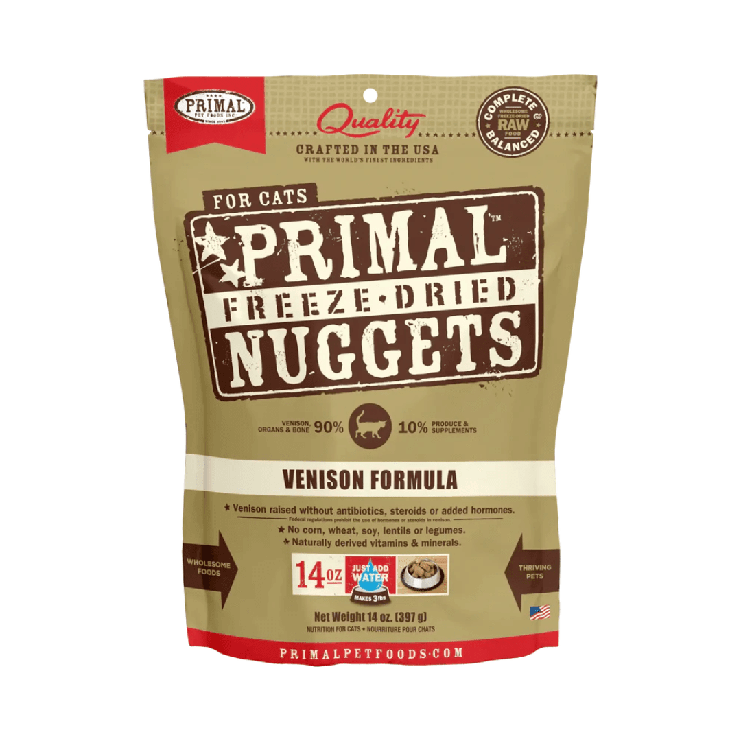 Primal Freeze - Dried Cat food - Nuggets Venison Formula - Toronto Pets