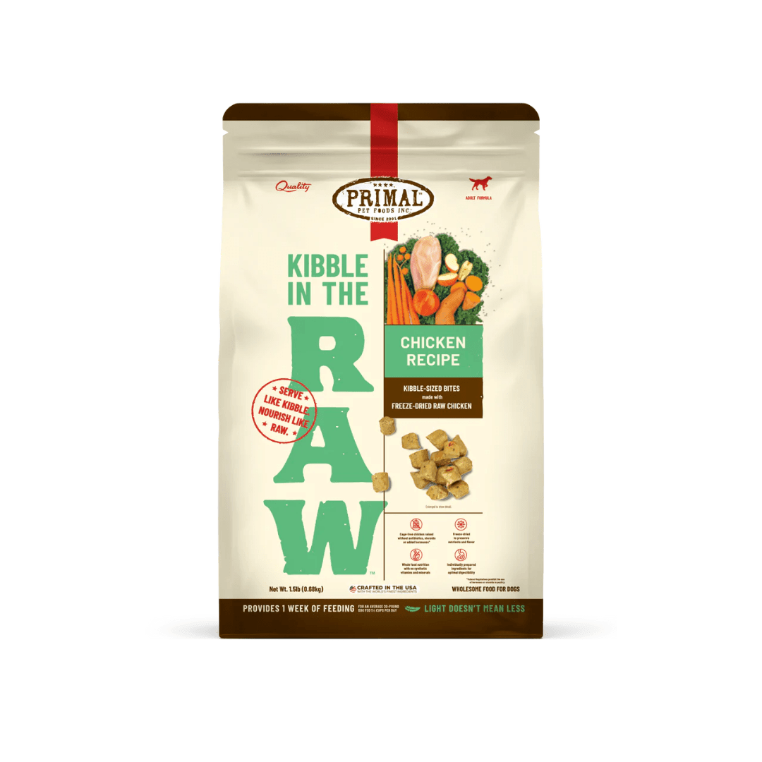 Primal Freeze Dried Dog Food - Kibble in the Raw Chicken Recipe - Toronto Pets