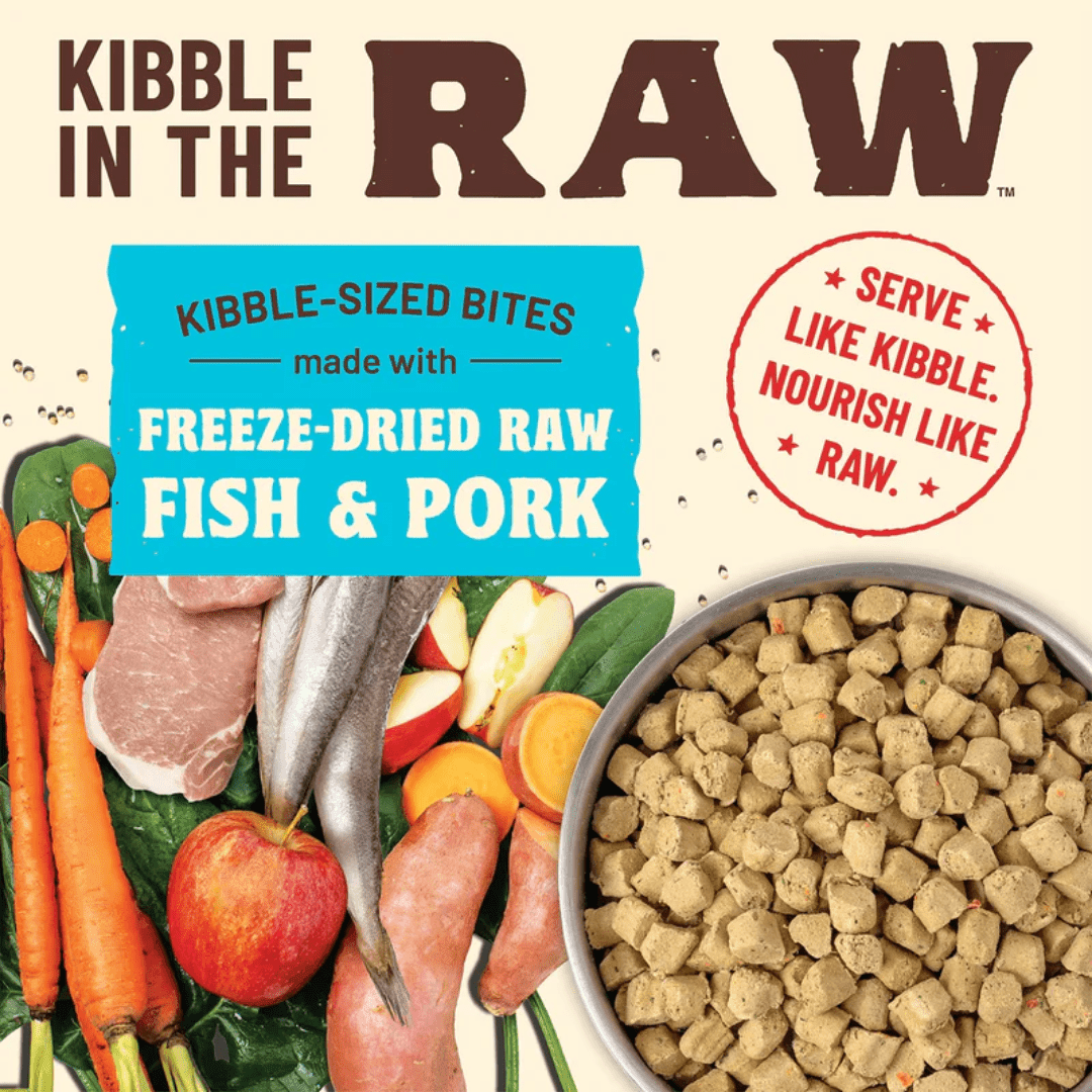 Primal Freeze Dried Dog Food - Kibble in the Raw Fish & Pork Recipe - Toronto Pets