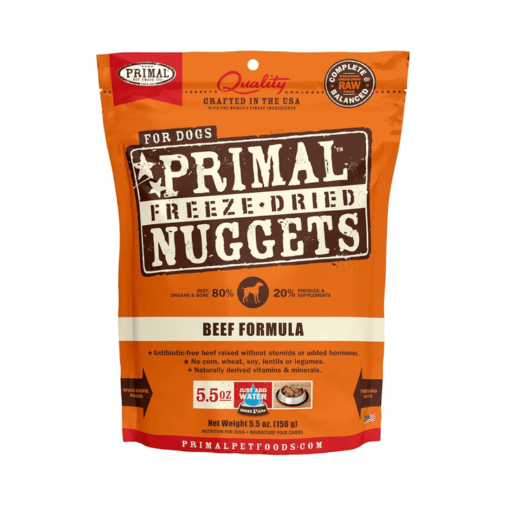 Primal Freeze - Dried Dog Food - Nuggets Beef Formula - Toronto Pets