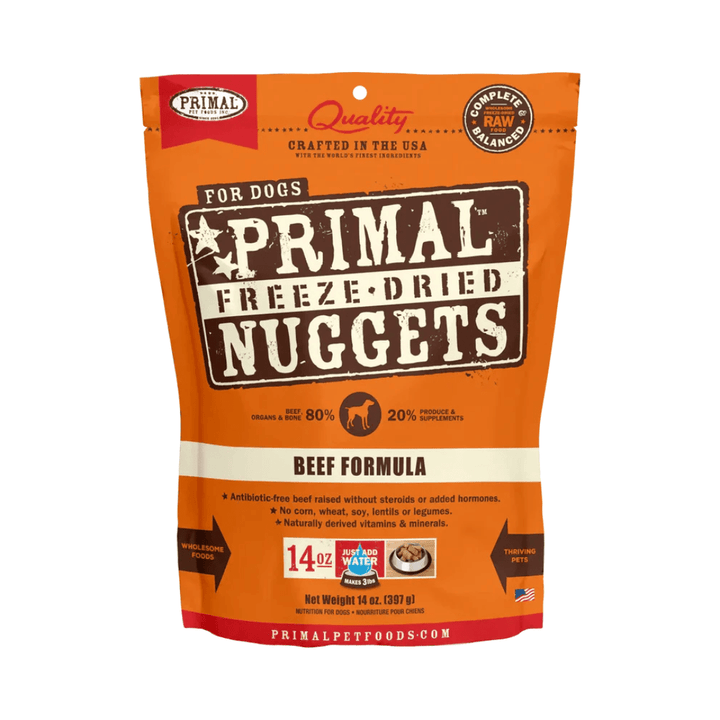 Primal Freeze - Dried Dog Food - Nuggets Beef Formula - Toronto Pets