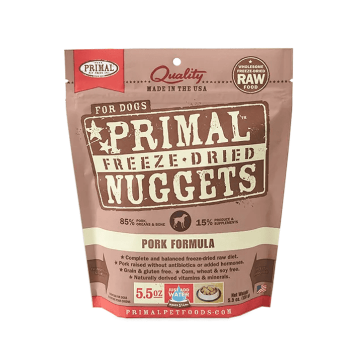 Primal Freeze - Dried Dog Food - Nuggets Pork Formula - Toronto Pets