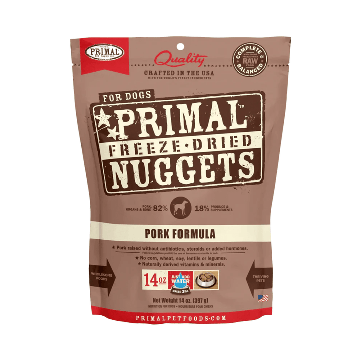 Primal Freeze - Dried Dog Food - Nuggets Pork Formula - Toronto Pets