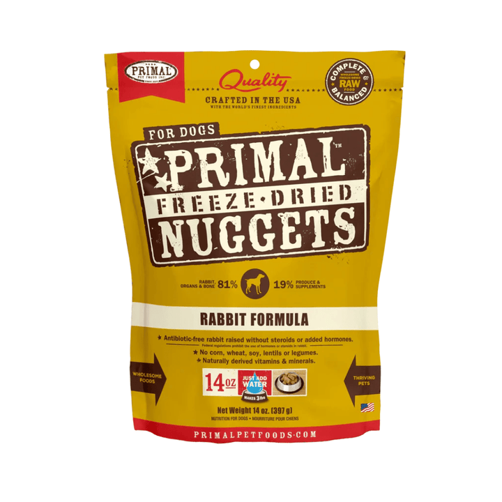 Primal Freeze - Dried Dog Food - Nuggets Rabbit Formula - Toronto Pets