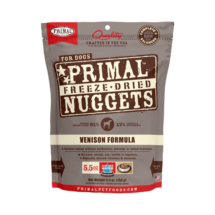 Primal Freeze - Dried Dog Food - Nuggets Venison Formula - Toronto Pets