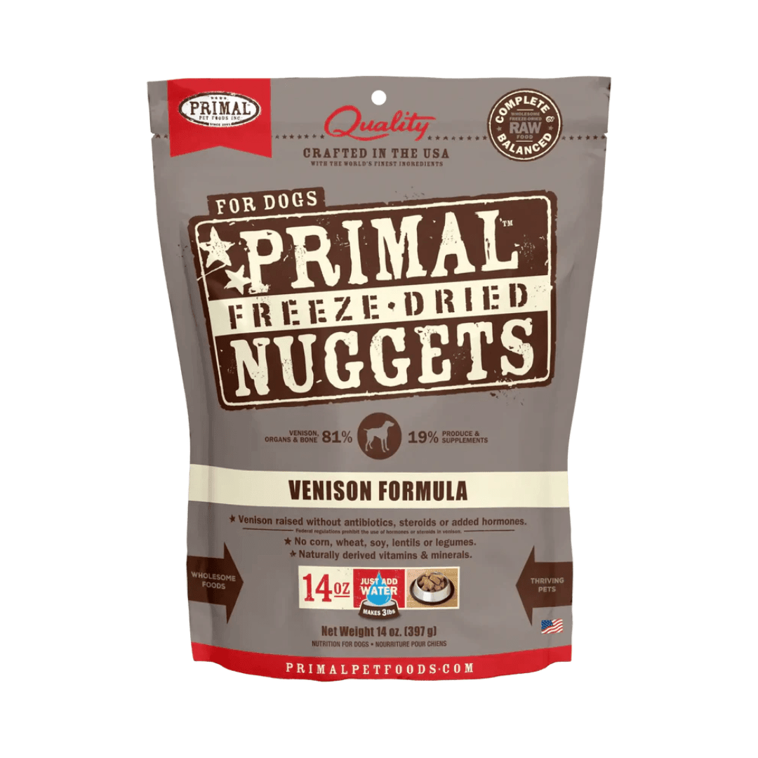 Primal Freeze - Dried Dog Food - Nuggets Venison Formula - Toronto Pets