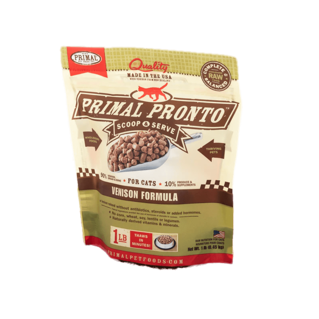 Primal Frozen Cat Food - Pronto Scoop & Serve Venison Formula - Toronto Pets