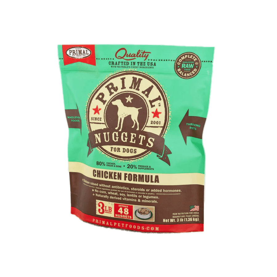 Primal Frozen Dog Food - Nuggets Chicken Formula - Toronto Pets