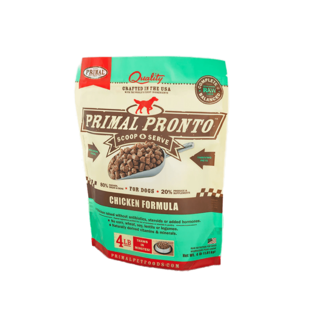 Primal Frozen Dog Food - Pronto Scoop & Serve Chicken Formula - Toronto Pets