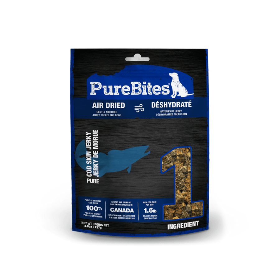 PureBites Air Dried Dog Treats - Cod Skin Jerky - Toronto Pets