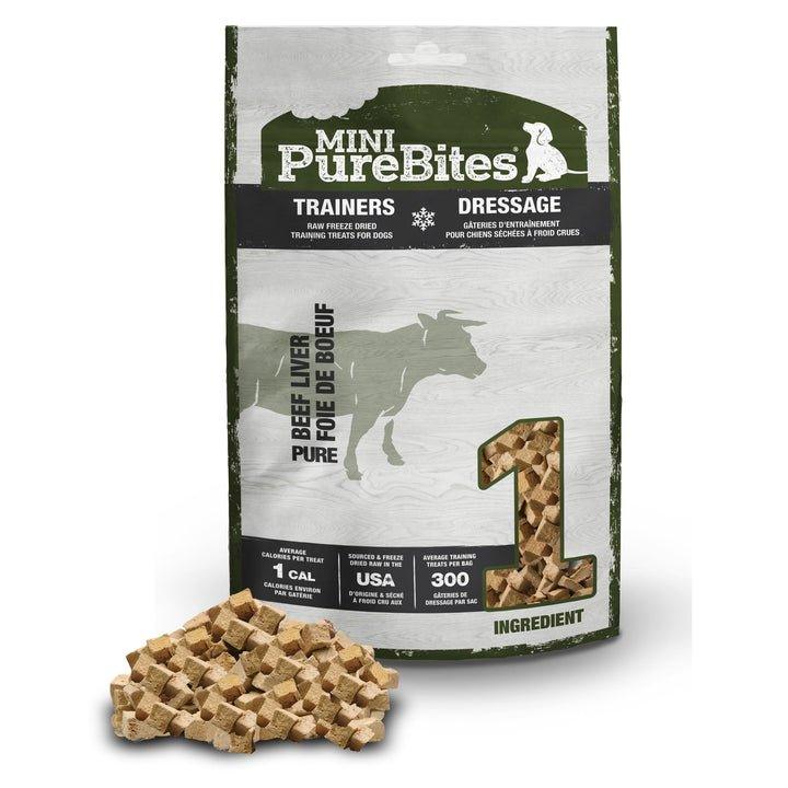 PureBites Freeze - Dried Dog Treats - Mini Trainers Raw Beef Liver - Toronto Pets