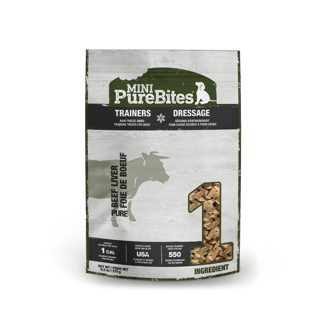 PureBites Freeze - Dried Dog Treats - Mini Trainers Raw Beef Liver - Toronto Pets