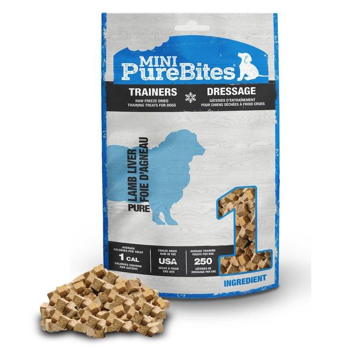 PureBites Freeze Dried Raw Dog Treats - Mini Trainers Lamb Liver - Toronto Pets