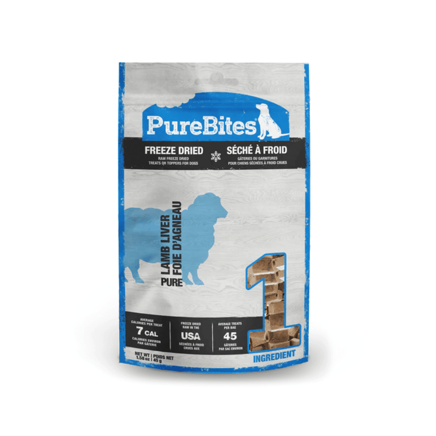 PureBites Freeze - Driend Raw Dog Treats - Lamb Liver - Toronto Pets