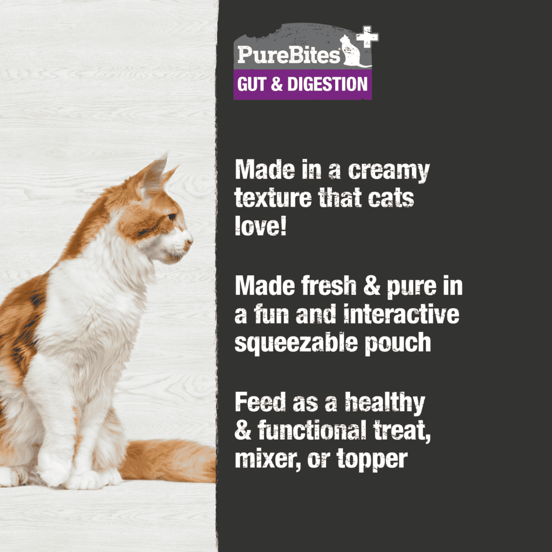 PureBites Wet Cat Treats - Gut & Digestion Squeezables Pouch - Toronto Pets