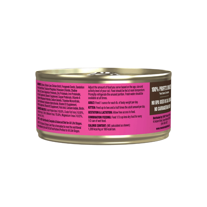 Rawz Wet Cat Food - 96% Chicken & Chicken Liver Pate Canned - Toronto Pets