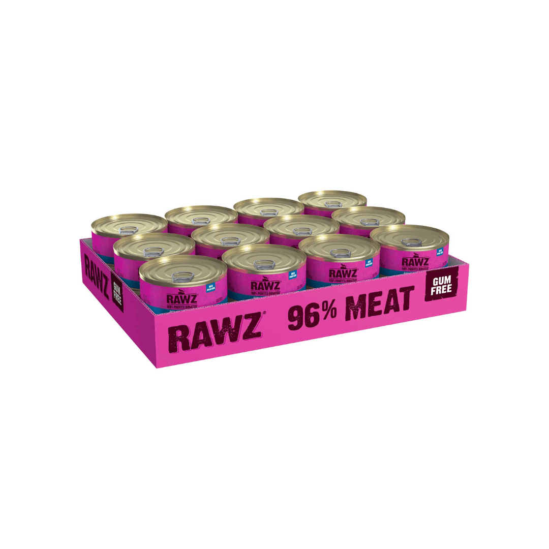 Rawz Wet Cat Food - 96% Salmon Pate Canned - Toronto Pets