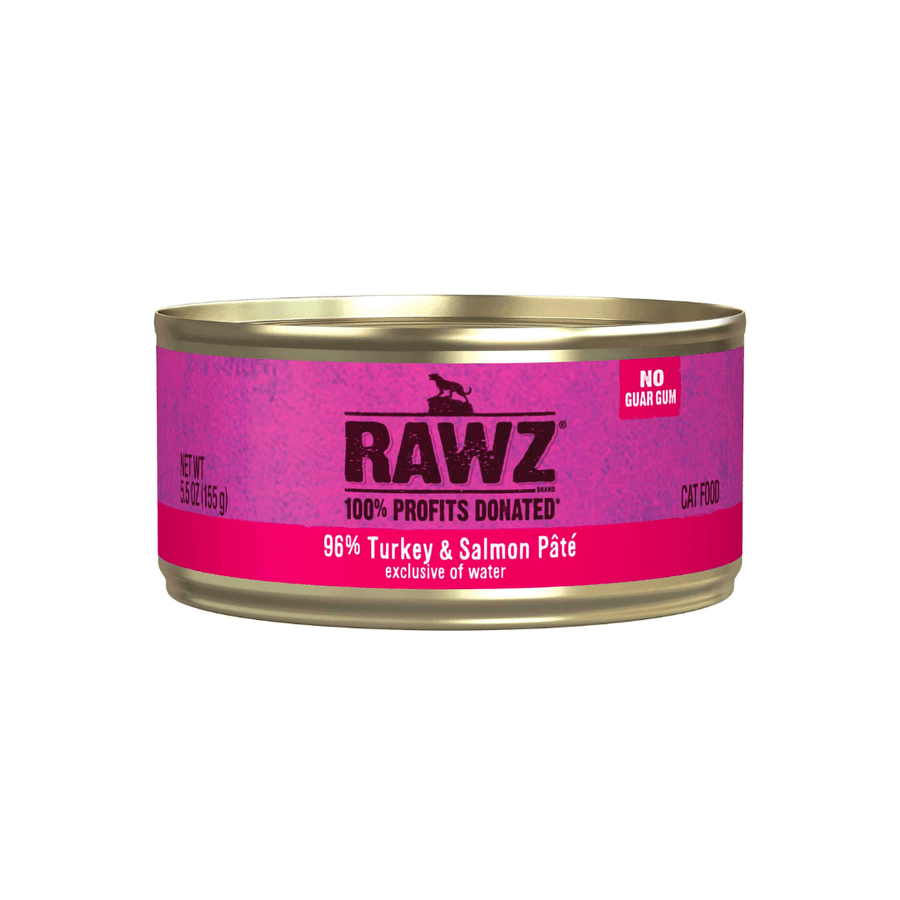 Rawz Wet Cat Food - 96% Turkey & Salmon Pate Canned - Toronto Pets