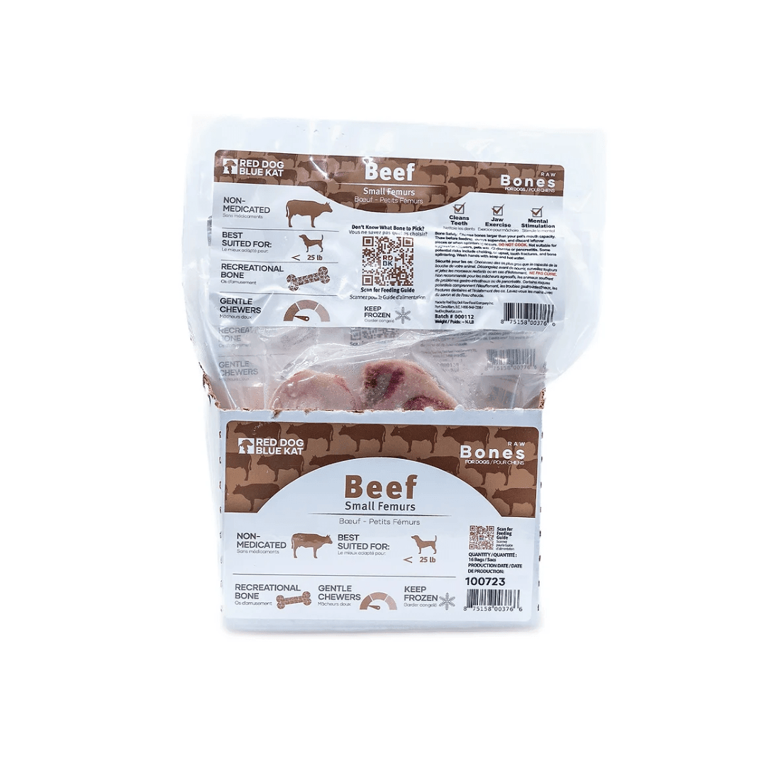 Red Dog Blue Kat Frozen Dog Treats - Beef Femur Bones - Toronto Pets