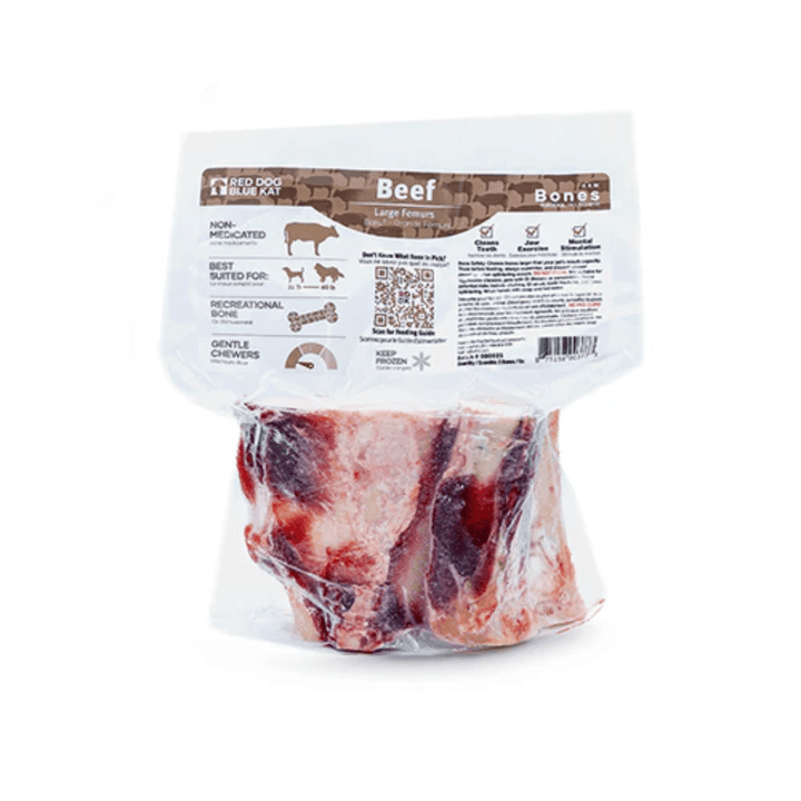 Red Dog Blue Kat Frozen Dog Treats - Beef Femur Bones - Toronto Pets