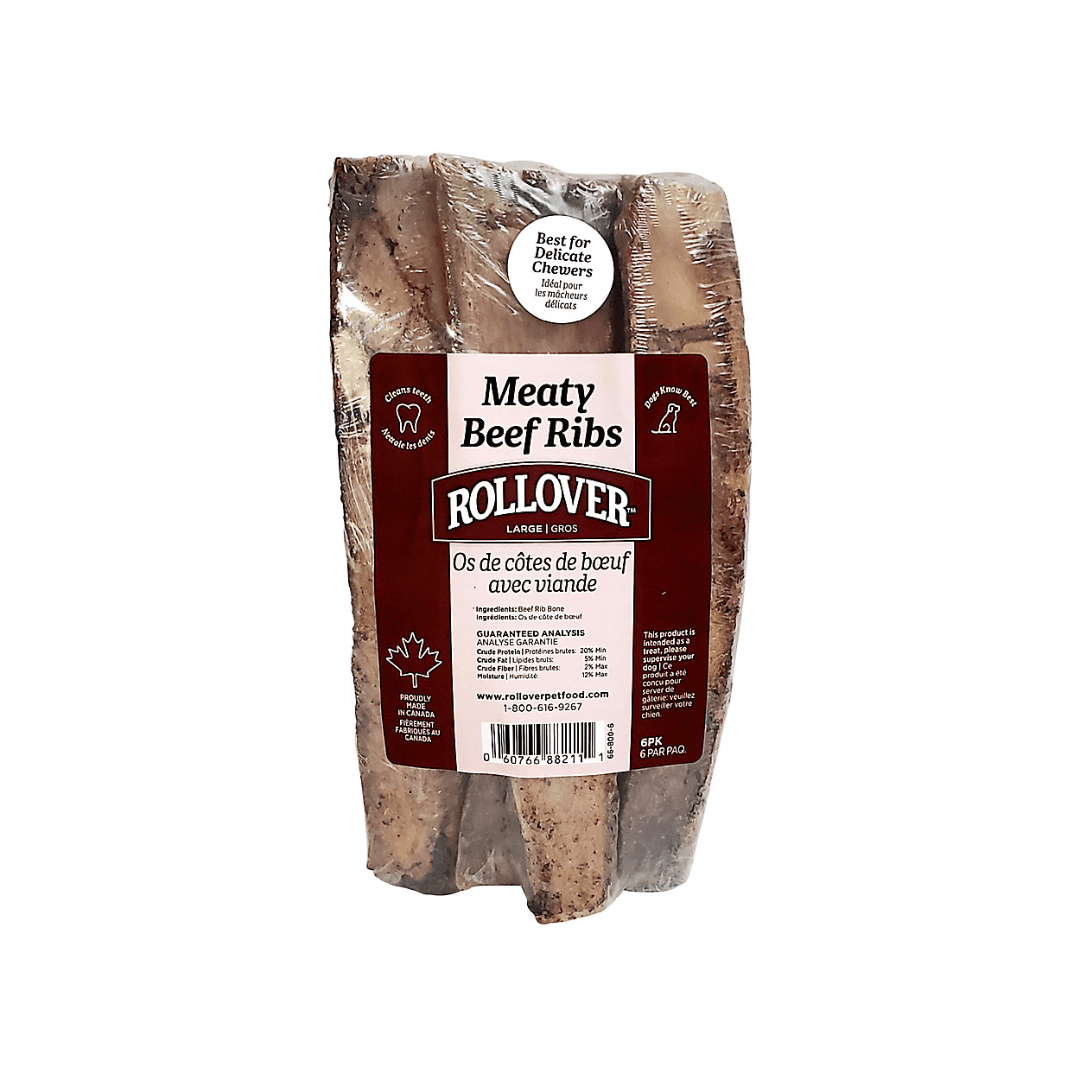 Rollover Dog Treats - Meaty Beef Ribs - Toronto Pets