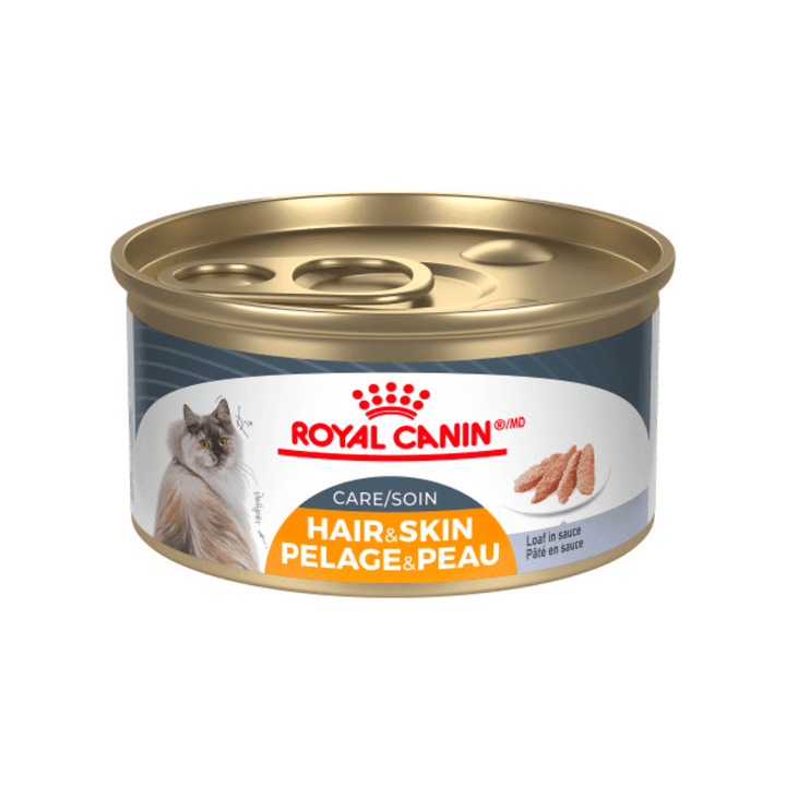 Royal Canin Wet Cat Food - Hair & Skin Care Loaf In Sauce Canned - Toronto Pets