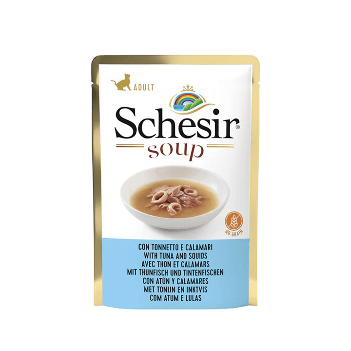 Schesir Wet Cat Food - Soup Wild Tuna and Squids in Jelly Pouch - Toronto Pets