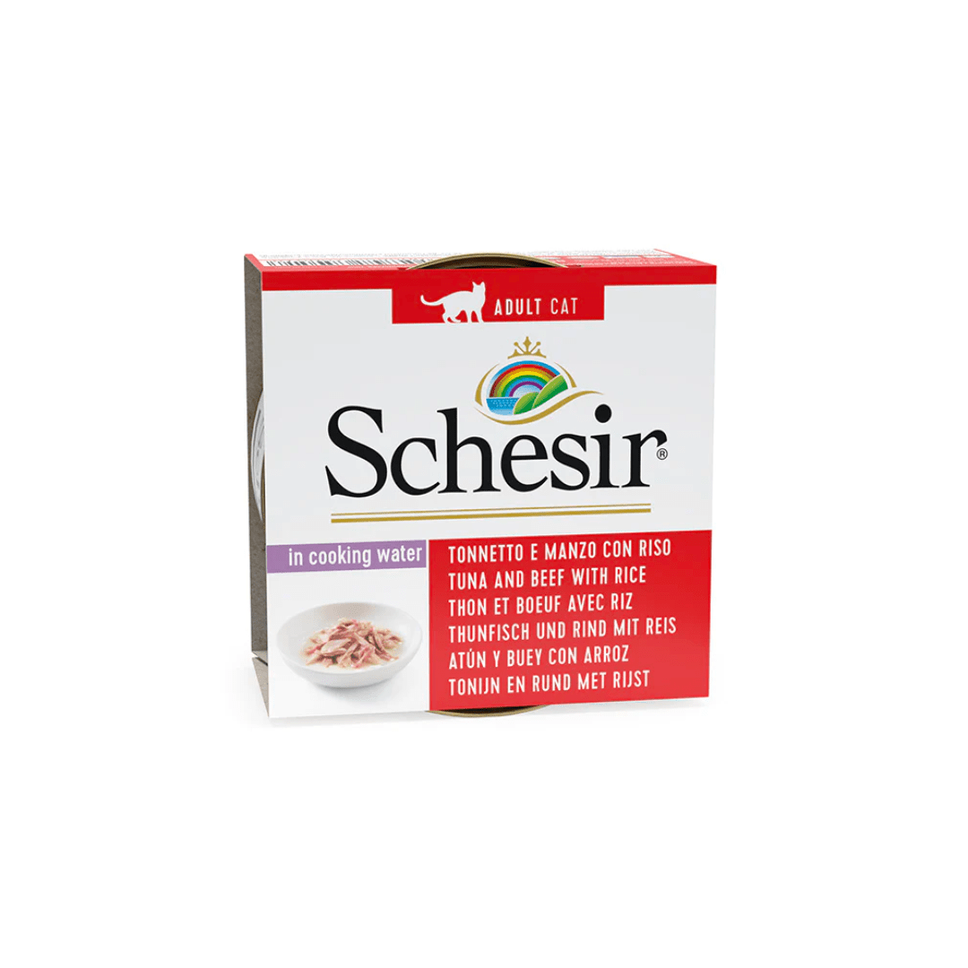 Schesir Wet Cat Food - Tuna & Beef Fillets with Rice Natural Style Can - Toronto Pets