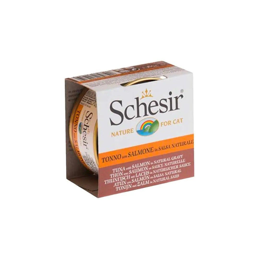 Schesir Wet Cat Food - Tuna Entree with Salmon in Natural Gravy Canned - Toronto Pets