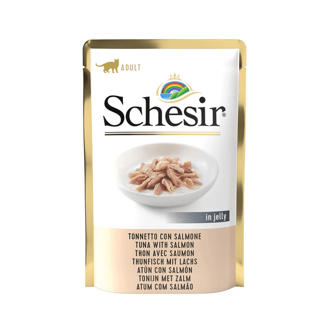 Schesir Wet Cat Food - Tuna with Salmon in Jelly Pouch - Toronto Pets