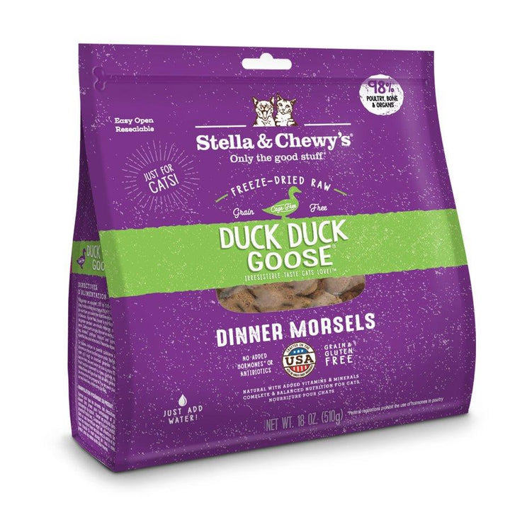 Stella & Chewy's Freeze Dried Cat Food - Duck, Duck Goose Raw Dinner Morsels - Toronto Pets