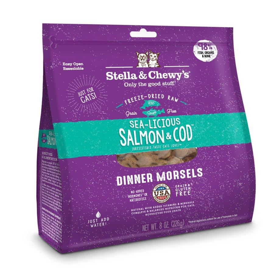 Stella & Chewy's Freeze Dried Cat Food - Sea - Licious Salmon & Cod Raw Dinner Morsels - Toronto Pets