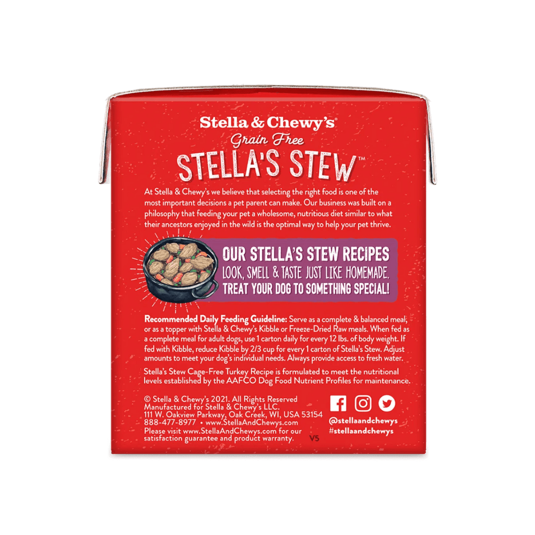 Stella & Chewy's Wet Dog Food - Cage Free Turkey Stew - Toronto Pets